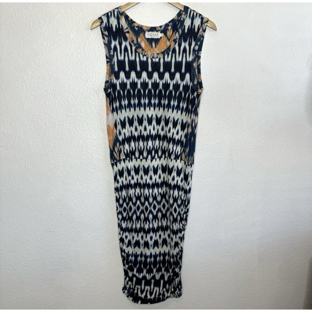 Velvet by Graham and Spencer Women's Large Sleeveless Aztec Dress Rayon‎ Tie Dye